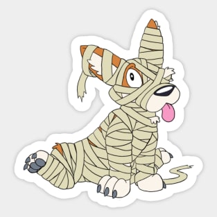 Mummy Corgi Sticker